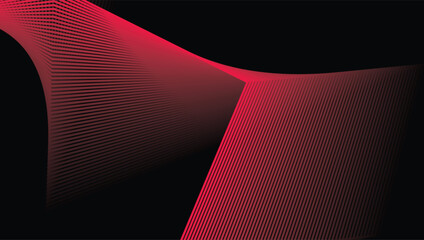 Poster - black and red abstract background Abstract banner design with blue geometric background.