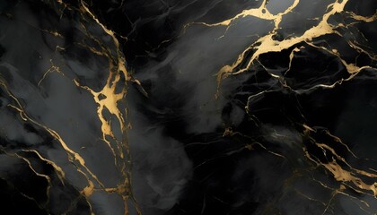 Wall Mural - white black gold marble texture background