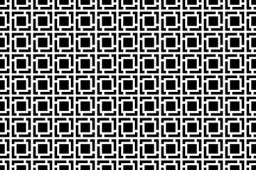 Poster - black and white seamless textile pattern. Endless repeating pattern in black and white colors. Abstract geometric decorative ornamental design for fabric swatch, textile, graphic design, wrapping. 