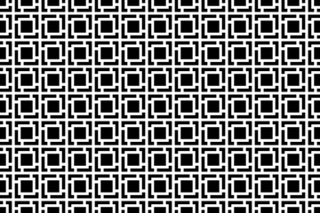 Poster - black and white seamless textile pattern. Endless repeating pattern in black and white colors. Abstract geometric decorative ornamental design for fabric swatch, textile, graphic design, wrapping. 