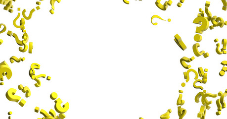 Aufkleber - colored question marks background concept