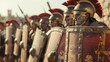 © mg photo - Historic roman army closeup created with Generative AI