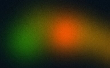 Wall Mural - black orange green dark , template empty space shine bright light and glow , grainy noise grungy spr