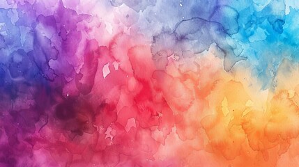 Aufkleber - The background is textured with colorful watercolors