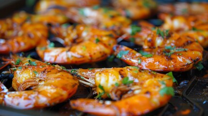 Poster - Cooked shrimp prawns