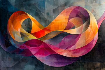 Poster - abstract colorful background