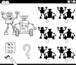 shadow activity with cartoon robots coloring page