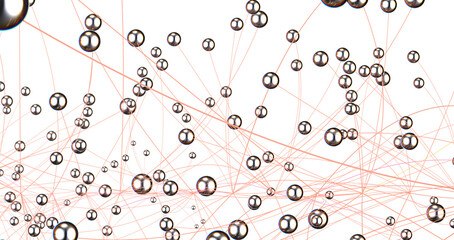 Leinwandbilder - Concept of Network, internet communication. 3d illustration