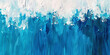 Fondo abstracto pintado con formas geométricas de trazos verticales en colores azul y blanco que se fusionan en la parte superior

