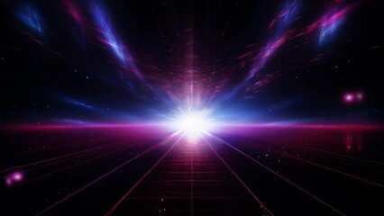 Wall Mural - space and glowing nebula background. motion.