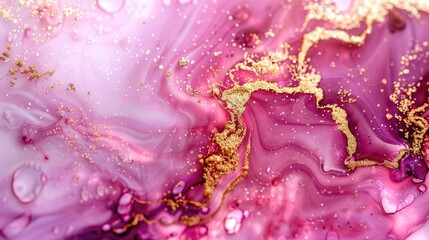 Poster - Close up of a purple and gold piece of art. Suitable for backgrounds and design projects