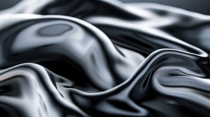 Poster - Detailed close up of a black and white cloth. Ideal for textile backgrounds