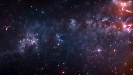 Wall Mural - An incredible view of the Milky Way and distant galaxies in a starry night sky.
