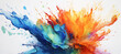 colorful watercolor ink splashes, paint 402
