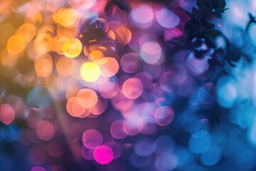 Poster - A photo of a bunch of lights, great for abstract backgrounds