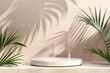 A decorative fountain placed on a table next to a plant. Suitable for interior design concepts