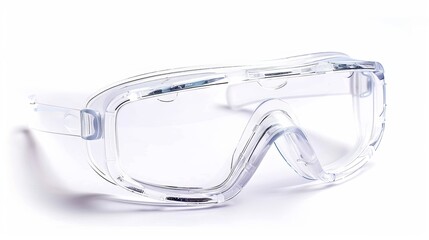 Single object illustration of goggles or safety glasses, essential protective gear for safeguarding human eyes, presented in isolation against a white background.