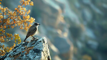 Perched On A Rocky Outcrop, A Himalayan Bulbul Surveys Its Territory With Keen Eyes.