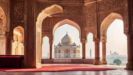 Wall Mural - taj mahal agra country