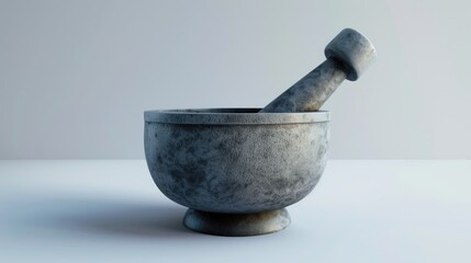 Poster - Kitchen utensils for grinding herbs and spices. Ideal for culinary concepts