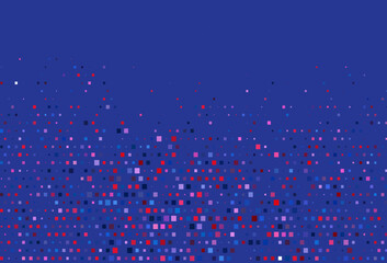 Poster - Light Blue, Red vector background with rectangles.