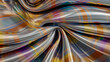 液体金属の波に反射するパールイルミネーションのアブストラクトイメージ