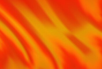Poster - light orange vector background with lava shapes.