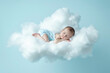 baby on cloud, AI generated
