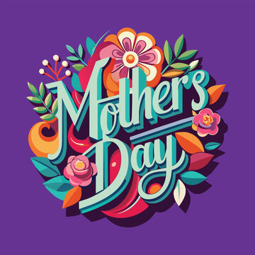 Mother's Day love typography decorative calligraphy t-shirt design