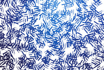 Poster - dark blue vector pattern with narrow lines.