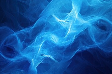 Poster - Expansive Abstract blue background. Wavy curve design. Generate Ai
