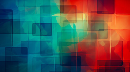 Poster - Abstract blue and red background. Backdrop with copy space.