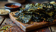 nori seaweed snacks - crispy roasted and seasoned seaweed sheets