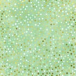 Green background with golden polka dots