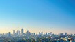 © Matthew - A wide panoramic view of a sprawling city skyline under a clear blue sky symbolizes growth and development