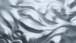© Simone - abstract 3d background with flowing liquid metal texture seamless silver texture generative ai