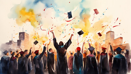 Wall Mural - graduation