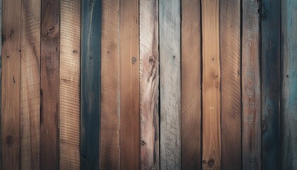 Wall Mural - old wooden planks wall background