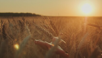 Wall Mural - wheat field