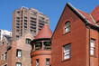 Mix of modern and tradtional architecture in residential buildings, Gold Coast area of Chicago