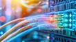 © Ilja - Fiber optic cable connecting server switch in local area network for seamless data transfer
