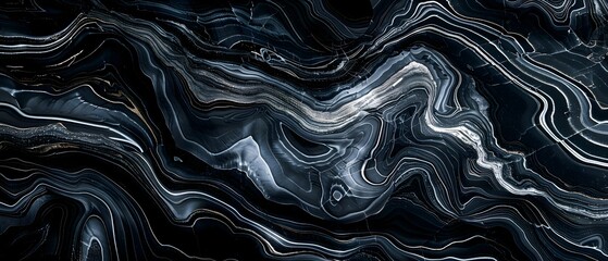 Poster - Hintergrund aus rotem Marmor mit glatten Wellenlinien, elegantem und modernem Design.