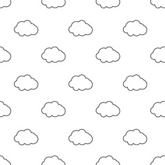 clouds outline repeating pattern