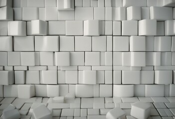 Wall Mural - tiles wall White