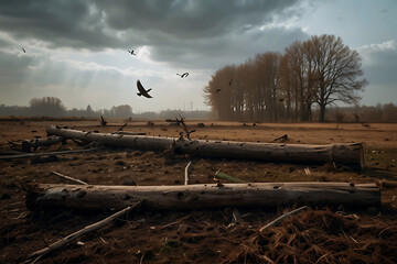 Natural damage from logging