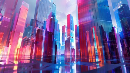 contemporary city skyline