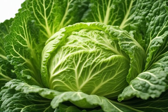 green savoy cabbage vegetable isolated white savoiard background leaf food head vegetarian organic raw healthy fresh ingredient plant natural agriculture vitamin nature closeup object freshness vegan'