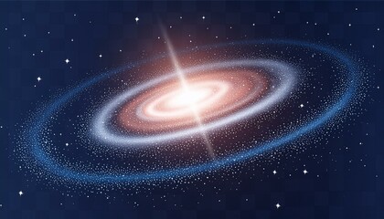 Wall Mural - cosmic galaxy, meticulously rendered with vibrant colors and intricate details to evoke the vastness