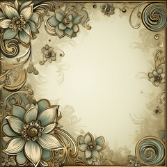 classic background, ornamental frame