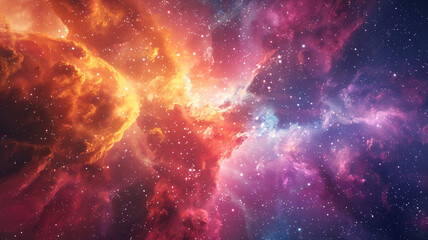 Wall Mural - multicolored energy pulsating cosmic color backdrop.